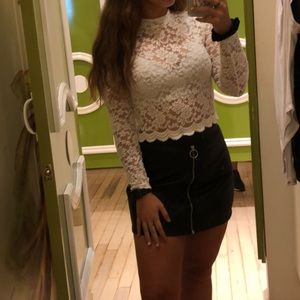 lace see through top